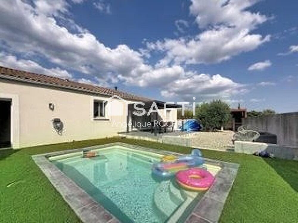 Vente Maison Magnifique Villa de plain-pied de 115 m² avec piscine et jacuzzi – Puissalicon Magalas