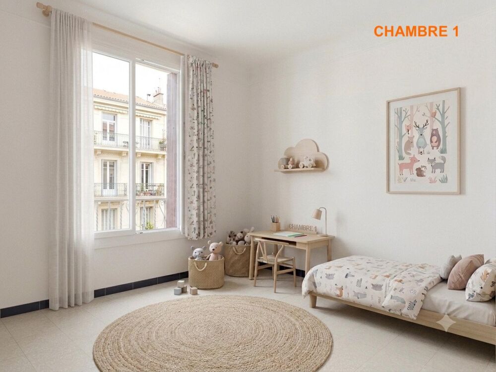 Appartement 4 pièces  74 m²  parking + cave