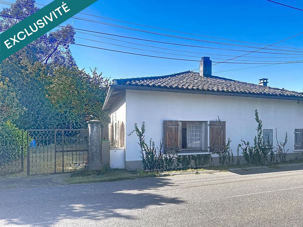 Maison et annexe à rénover à prix abordable sur un terrain d'environ 2000 m²