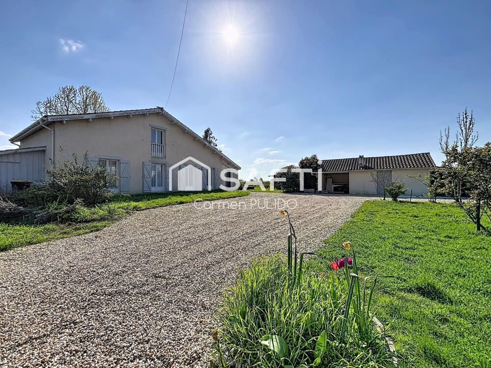 Belle maison landaise familiale avec 4 à 5 chambres possible, 2 salles de bains, terrasse et grand jardin arboré offrant calme e
