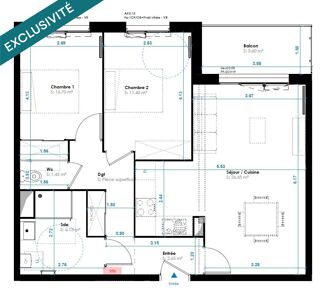  Appartement  vendre 3 pices 70 m