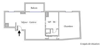  Appartement  vendre 2 pices 45 m