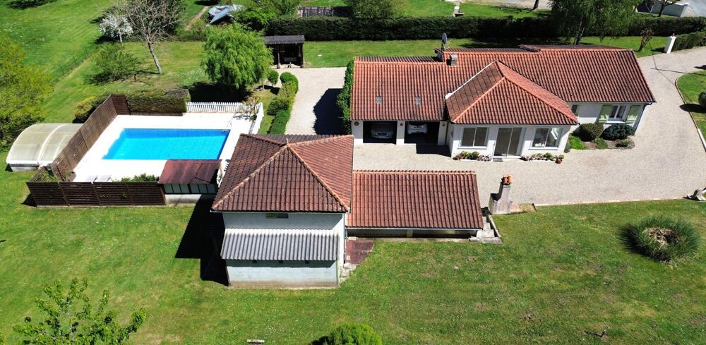 Plain-pied avec piscine et studio indépendant