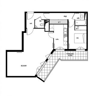  Appartement � vendre 3 pi�ces 68 m�