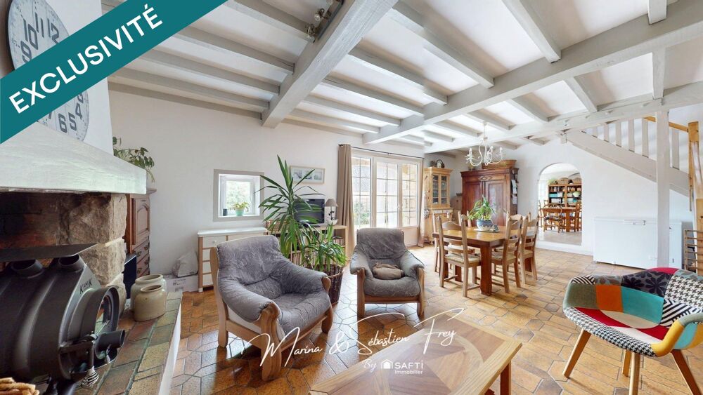 Vente Maison LONGÈRE EN PIERRE ET SES DÉPENDANCES – UN ART DE VIVRE AU PLUS PRÈS DE LA NATURE Plufur