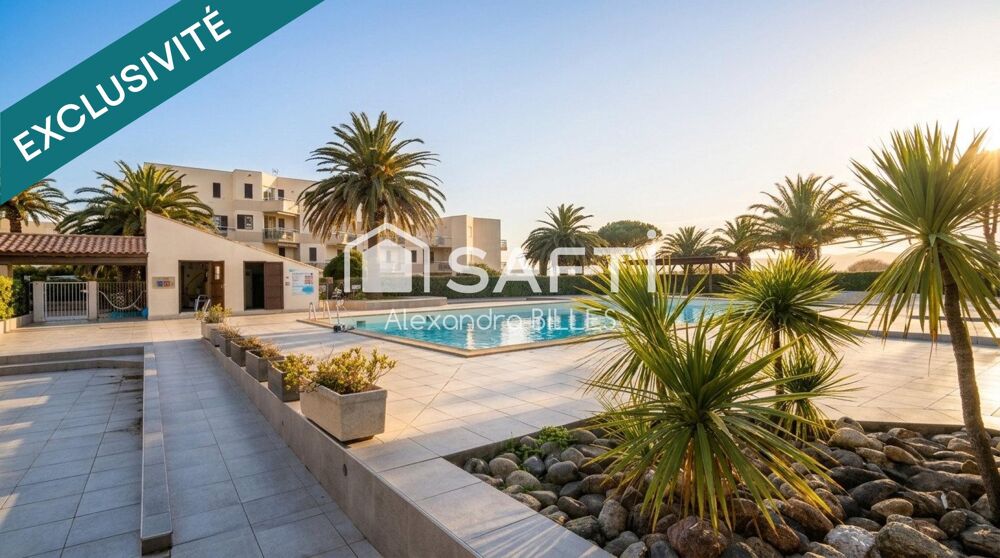 Vente Appartement Front de mer – Studio cabine rénové avec vue mer, terrasse, piscine et accès direct à la plage Saint-cyprien