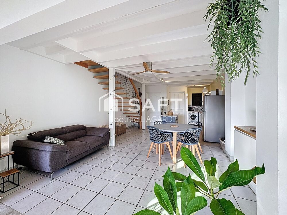Vente Appartement F3 duplex centre-ville avec varangue et vue mer Les avirons