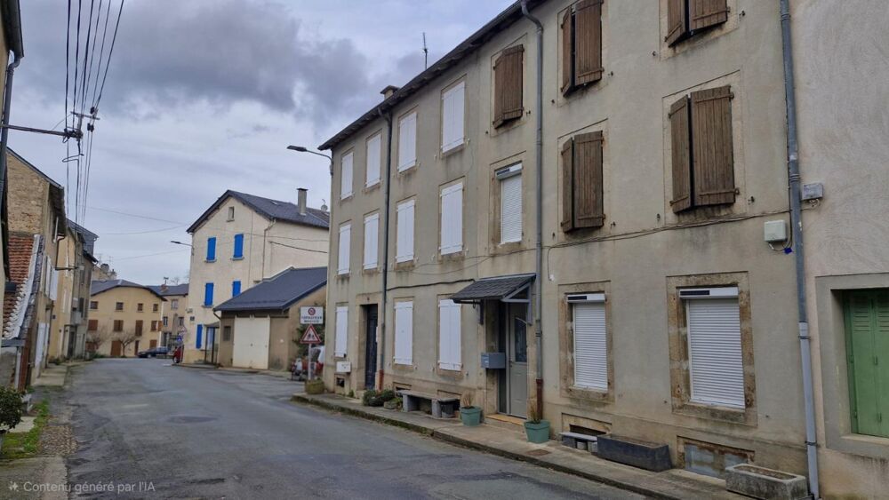 Maison de village avec garage sur terrain à 150m