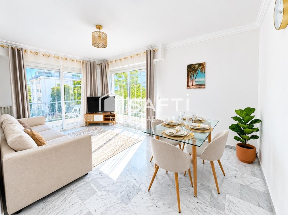 Location Appartement T3 Meublé 69m² – Vue Mer & Montagnes, Piscine, Parking & Cave – Nice Napoléon III Nice