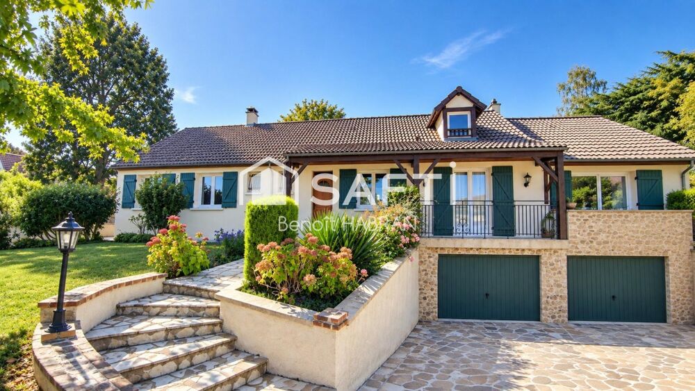 Plein pied 167 m2 , 8 pièces, 5 chambres, sous sol