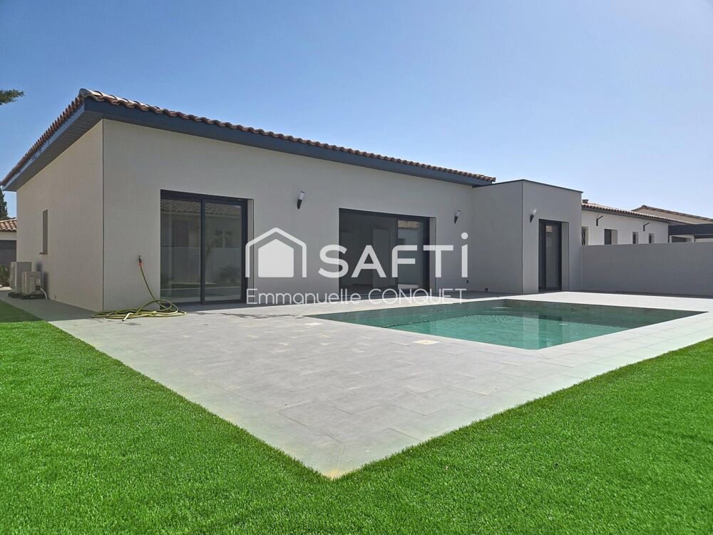 Vente Maison Maison neuve de 104 m², 3 chambres avec garage et piscine! Ginestas