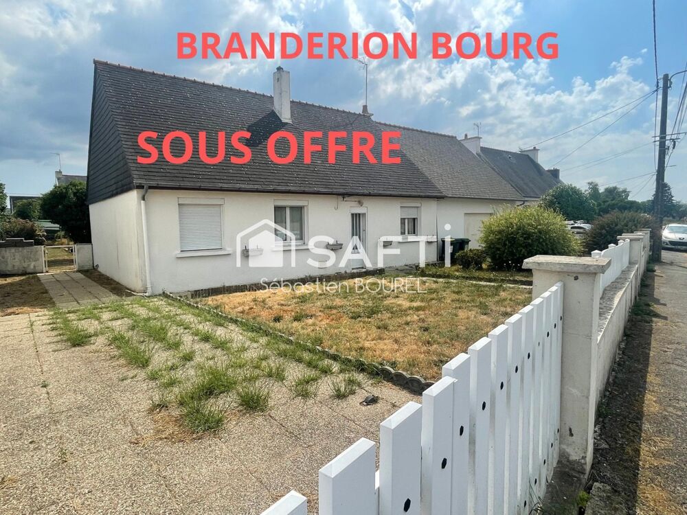 Vente Maison Maison traditionnelle de plain pied, 3 chambres. Branderion