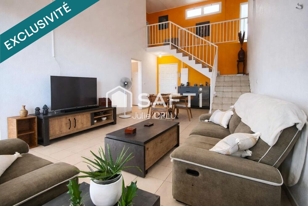 Vente Appartement T4 duplex 114 m² vendu loué – 3 chambres – terrasse Kourou
