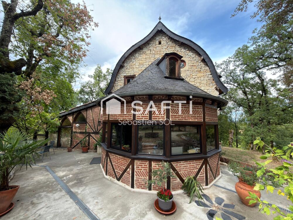 Vente Maison Maison en pierre du XVIIIe siècle – 230 m² – 5 chambres – 8,5 hectares Barguelonne en quercy