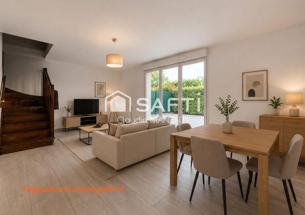 Maison 4 chambres, jardin,garage,10 min gare Meaux