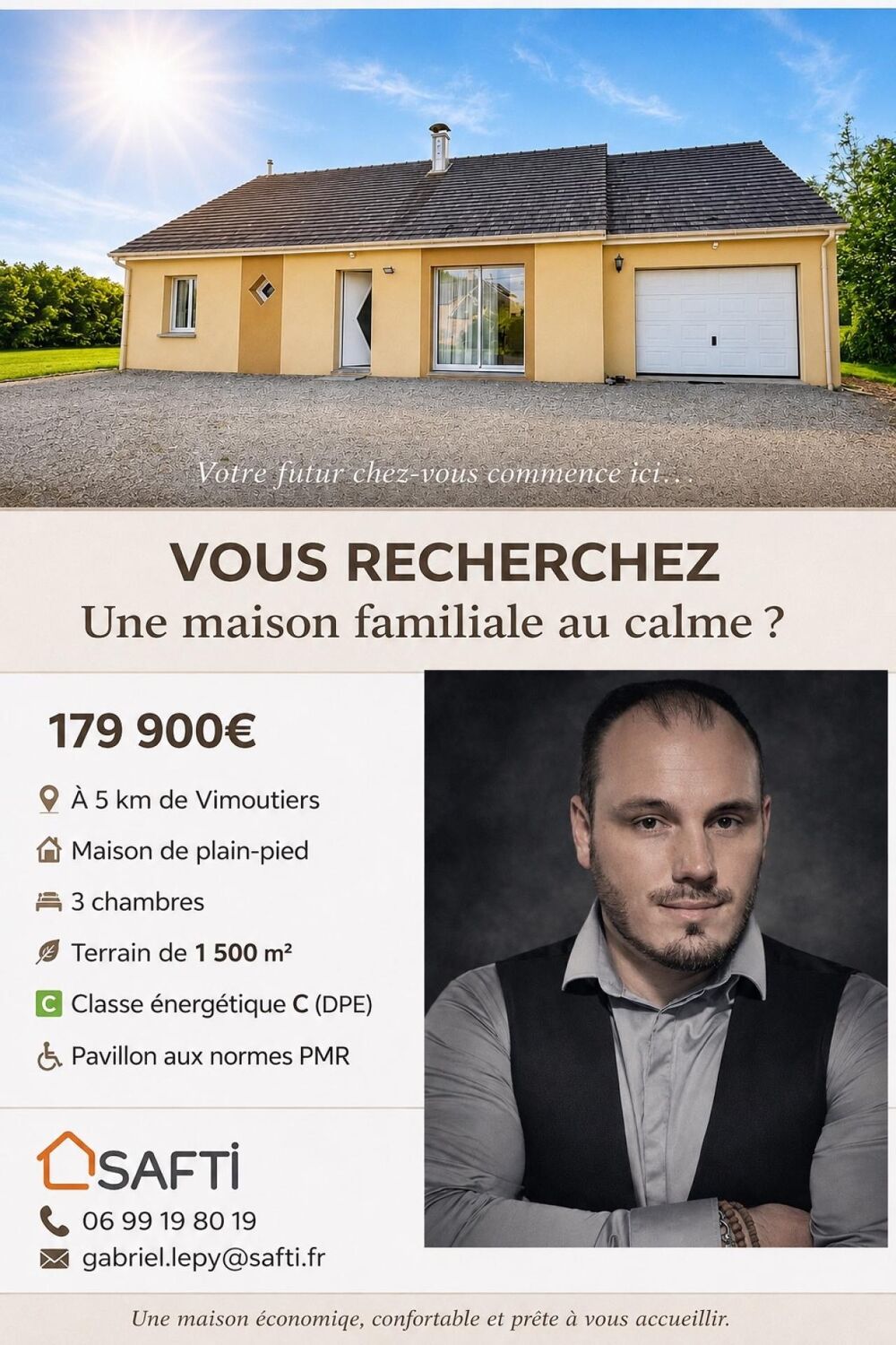 Vente Maison Pavillon plain-pied 5 km de Vimoutiers Canapville