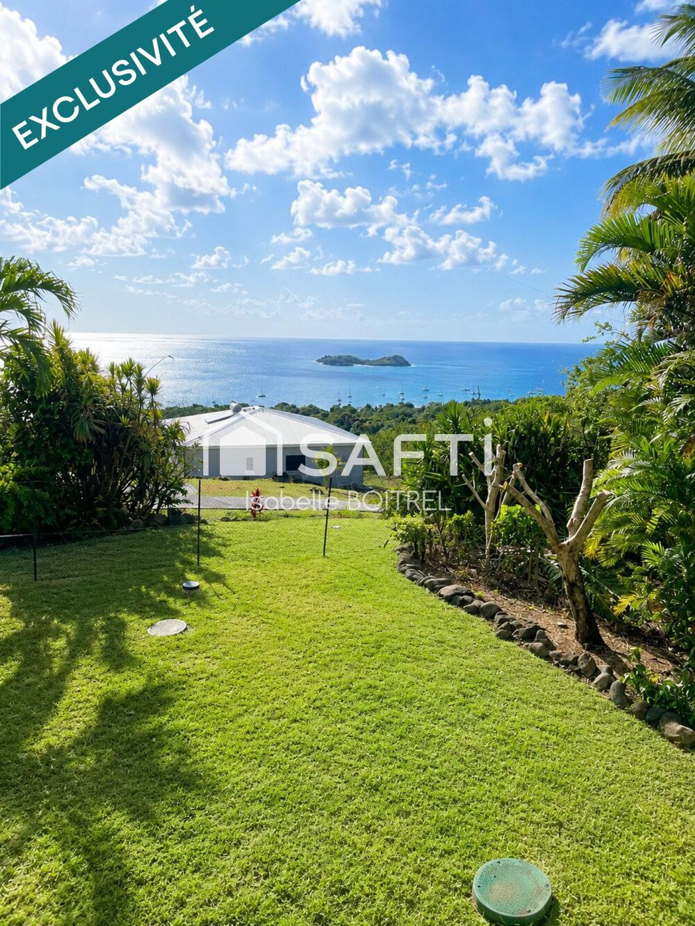 Villa T5 avec vue mer et beaux volumes.