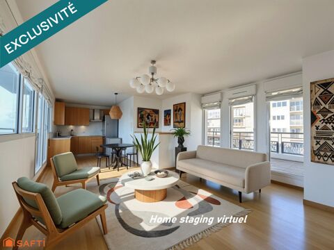   Coeur de ville, duplex en dernier �tage, 3 terrasses, vue d�gag�e, cave Appartement - 4 pi�ce(s) - 69 m�