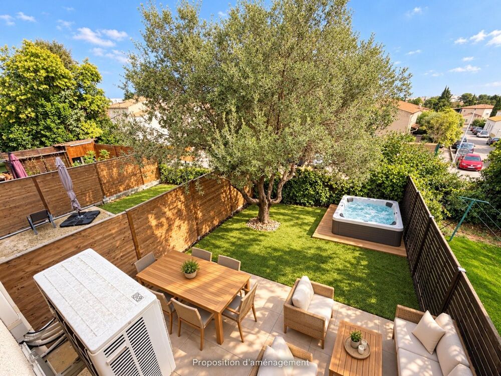 Vente Maison Villa 3 chambres, terrasse jardin, garage, place de parking Montpellier