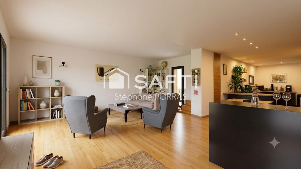 Maison 130m² Bordeaux : jardin, patio, 2 bureaux !