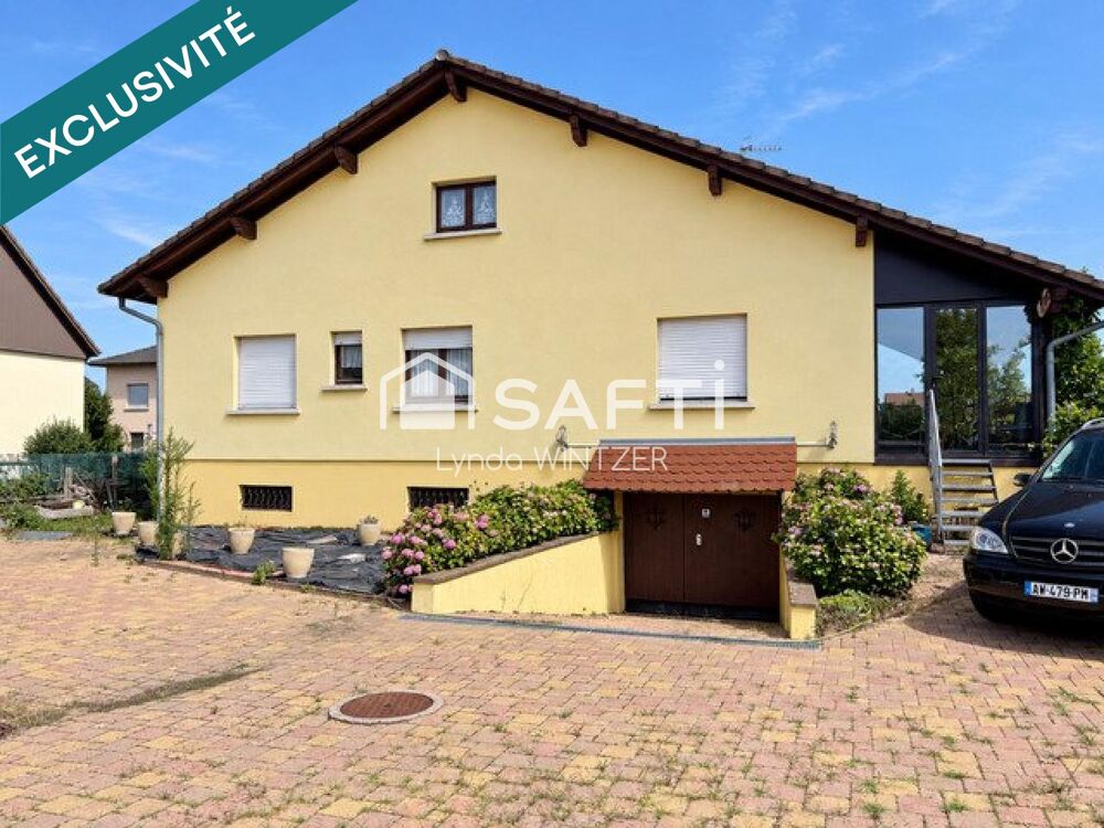 Vente Maison MEYENHEIM - Maison individuelle 124 m2 - Terrain 17 ares - Sous sol complet - Combles aménageables Meyenheim