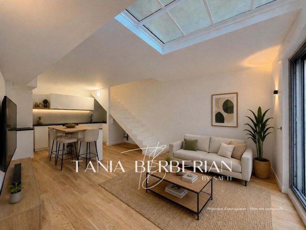 Vente Appartement 2 pièces de 58m2 en duplex avec jardin de 91m2 - Secteur Gambetta Paris 20
