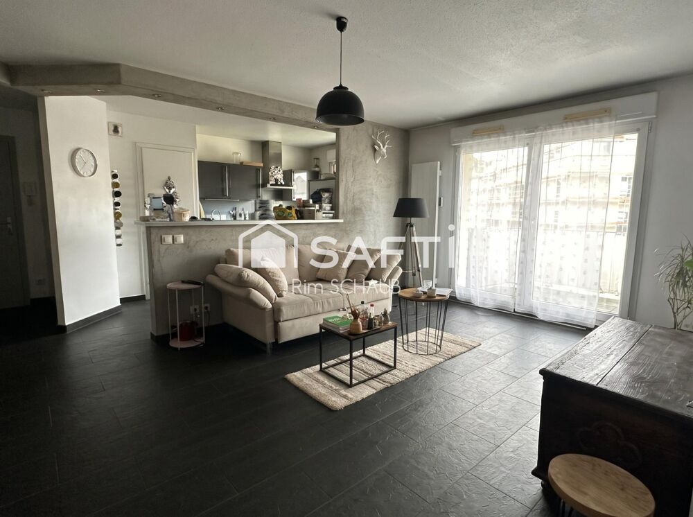 Vente Appartement HÉSINGUE (68220) – Bel appartement 2 pièces rénové avec balcon Ouest, garage fermé et cave Hesingue