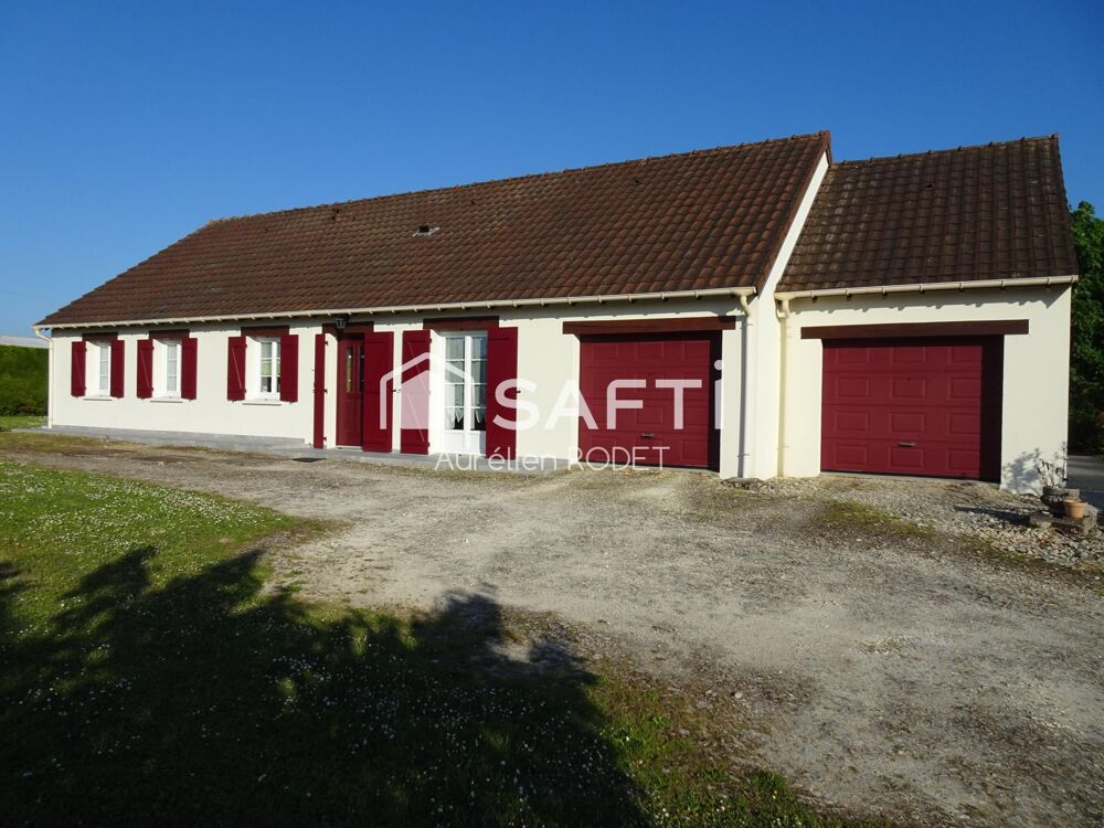 Vente Maison Pavillon de plain-pied 117 m² – 5 chambres. Neuvy-pailloux