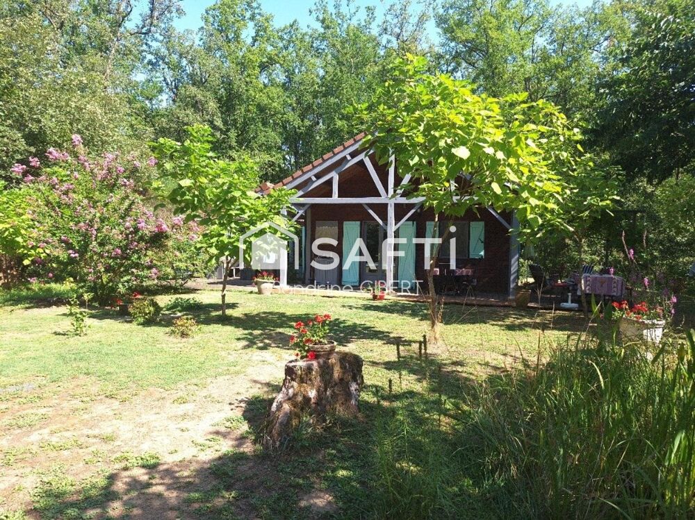 Vente Maison Cazals - Propriété contemporaine en bois au cœur de la nature avec gîte sur pilotis, dépendances Cazals
