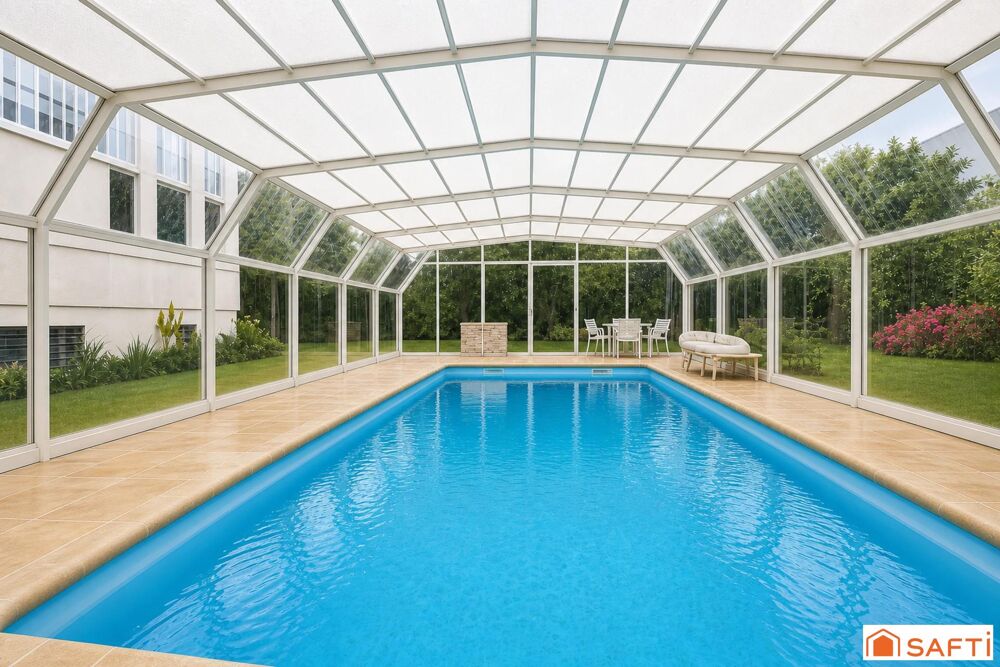 Maison 180 m2 - 5 chambres - s/sol - terrain 1018 m2 - piscine couverte - proche toutes commodités - RER C