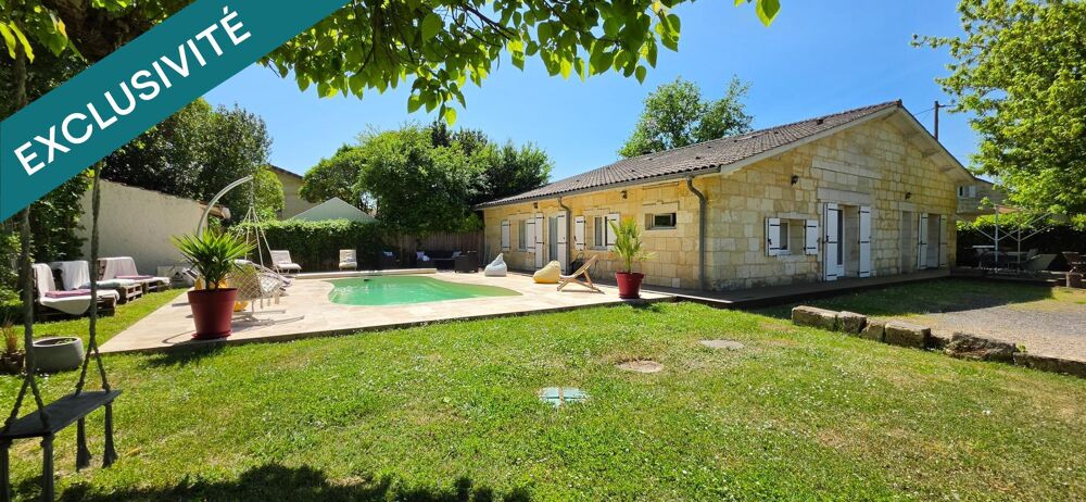 Vente Maison Maison pierre 5 chambres, piscine chauffée Vayres
