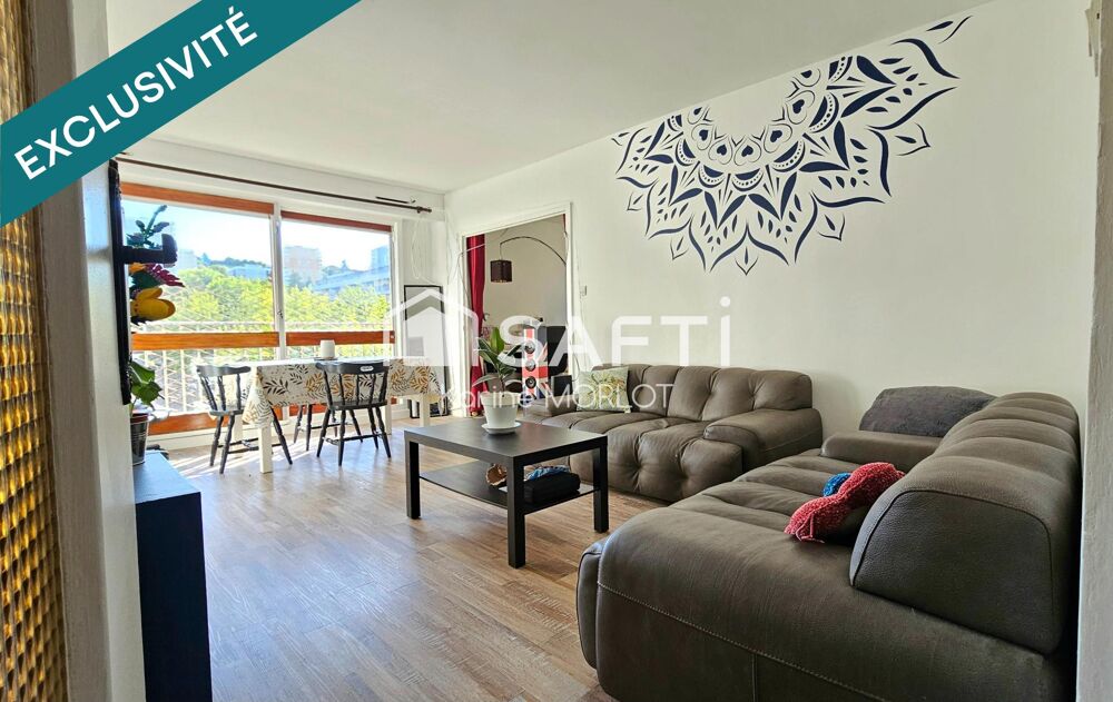 DIJON - APPARTEMENT 71m2 T4 + cave + parking sécurisé