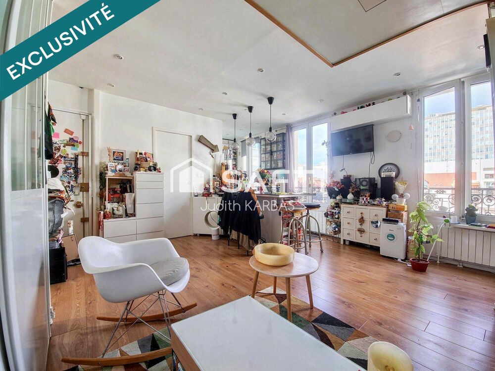 Vente Appartement Grand studio lumineux Paris 19