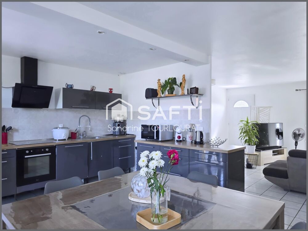 Maison plain pied 4 chambres, garage