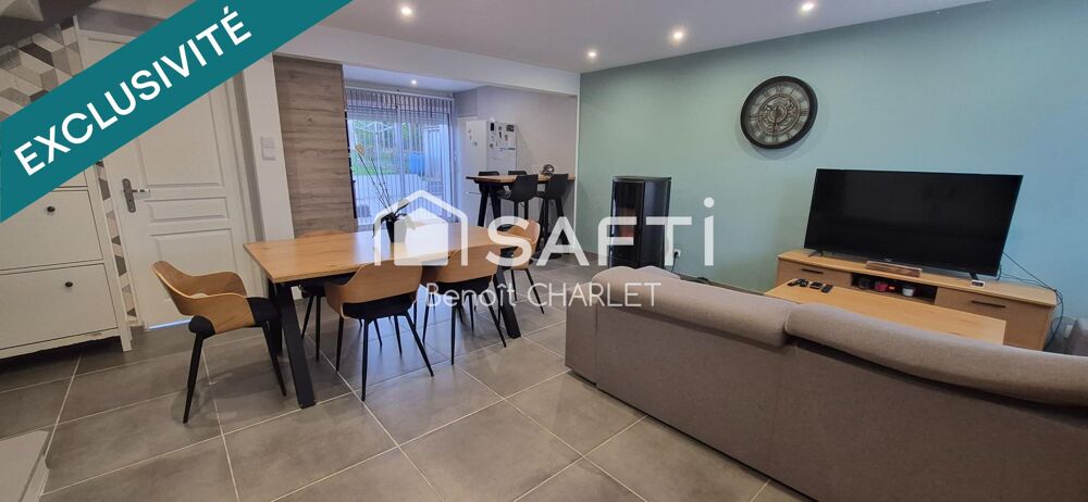 Vente Maison Exclusivité SAFTI à Lécluse : maison rénovée de 4 chambres avec terrasse et grand garage, au calme. Lecluse
