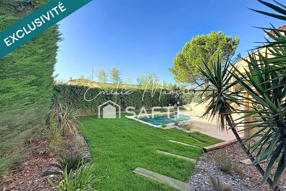 Vente Maison Bastide familiale avec piscine et beaux espaces de vie sans vis à vis Clarensac