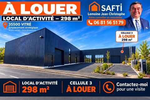 Cellule d'activit&eacute; &agrave; louer 298 m2 2235 35500 Vitre