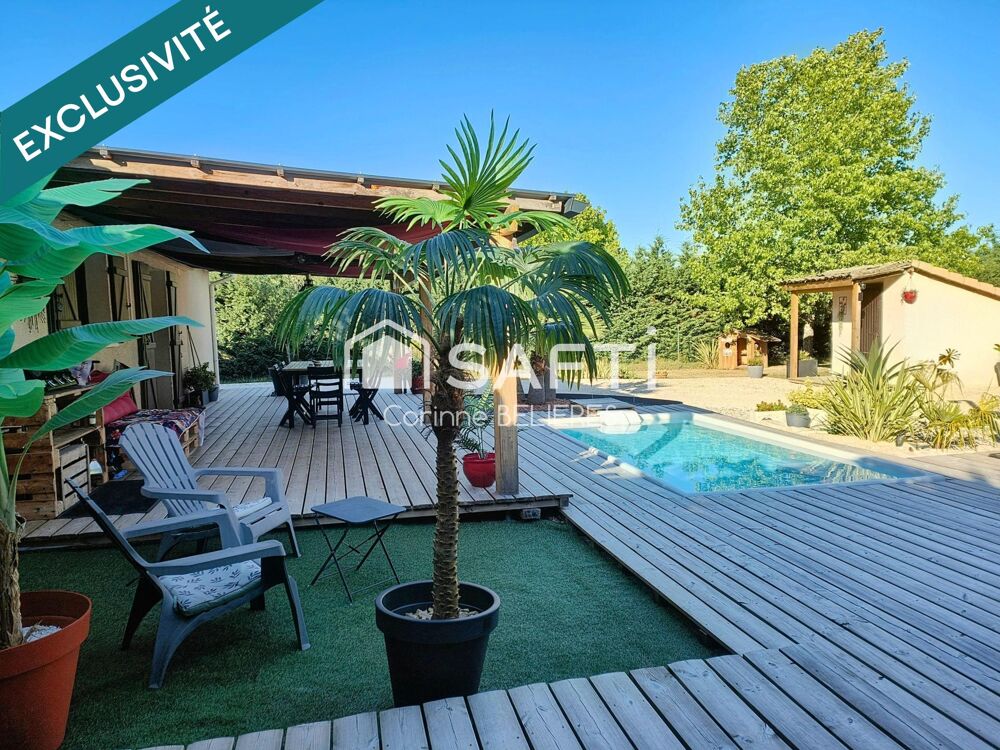 Maison lumineuse avec piscine - terrain de 2000m² avec dépendances