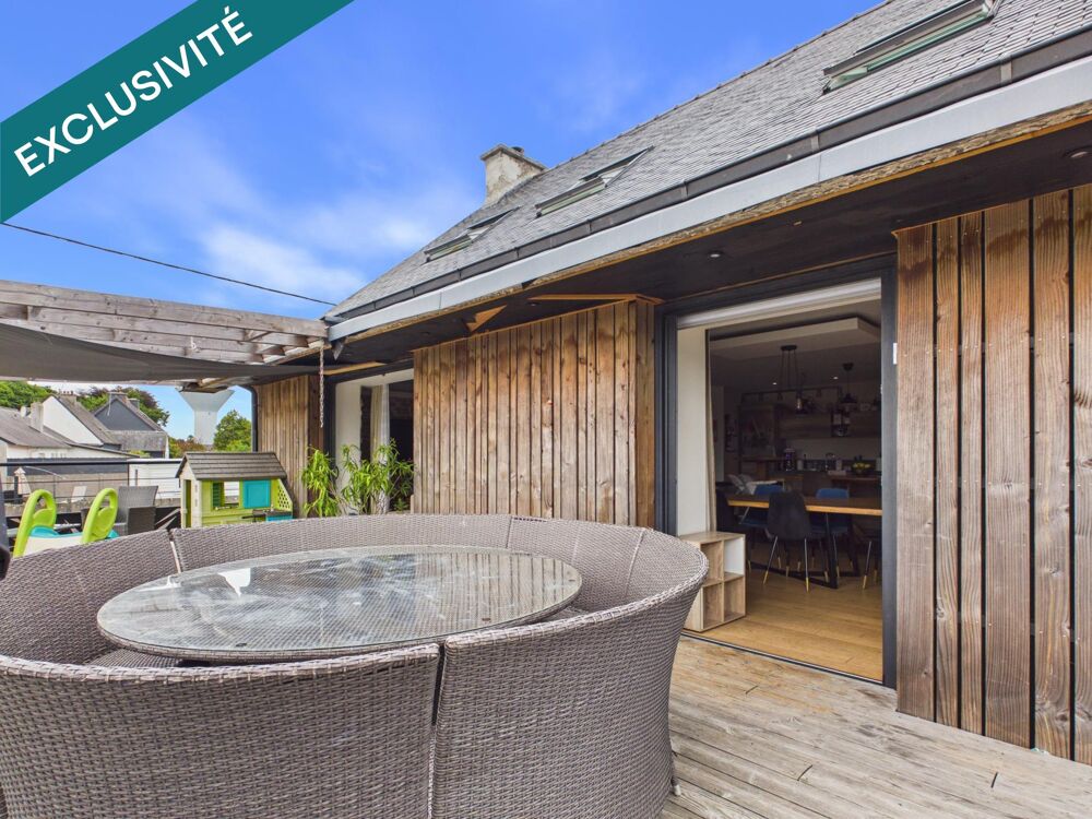 PLOUIGNEAU  Maison familiale entièrement rénovée de 135 m²  4 chambres  Terrain de 1 307 m²