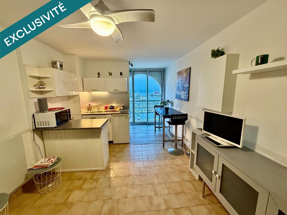 Vente Appartement studio vue sur port et mer , sans vis à vis. Mauguio