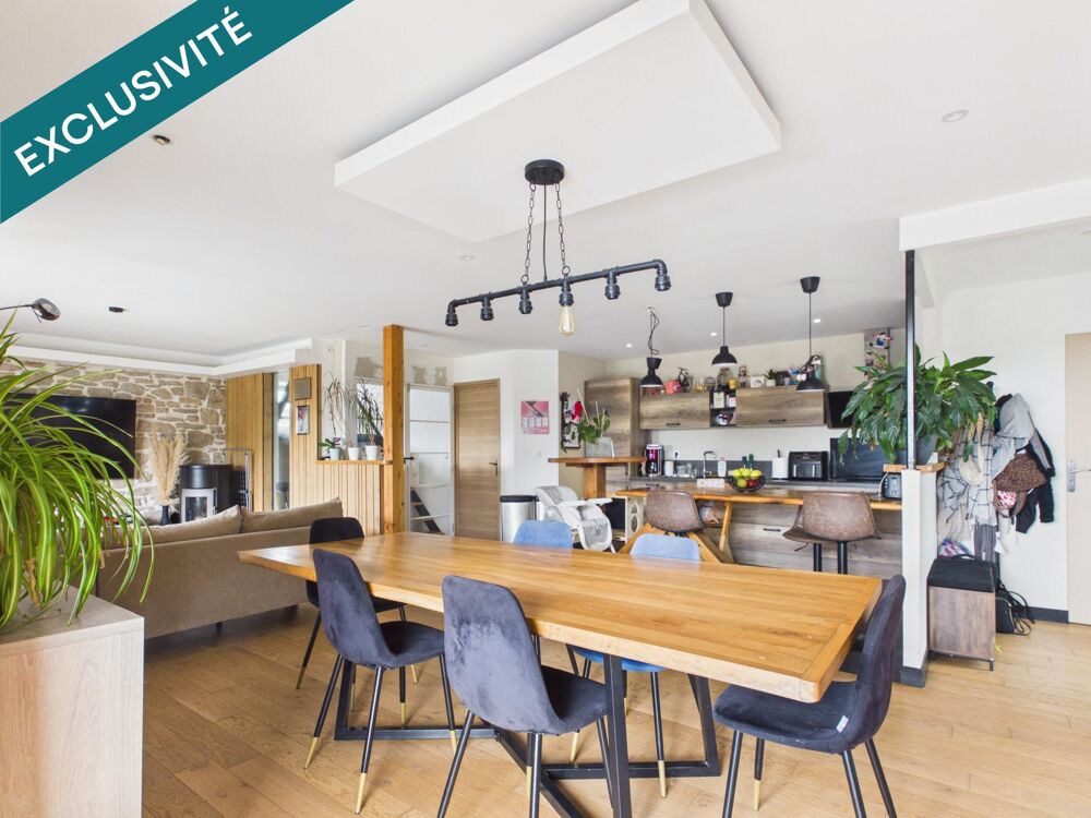 PLOUIGNEAU  Maison familiale entièrement rénovée de 135 m²  4 chambres  Terrain de 1 307 m²