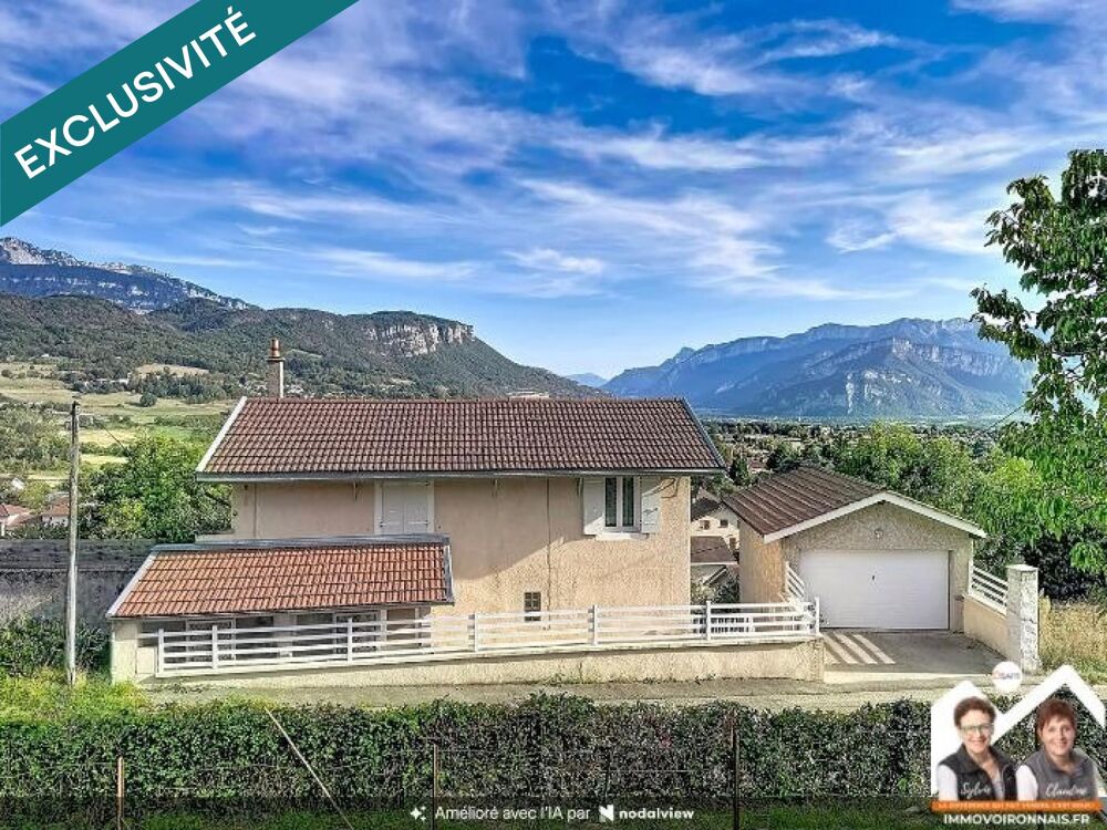 Maison en pierre, 3 chambres avec garage et vue montagnes