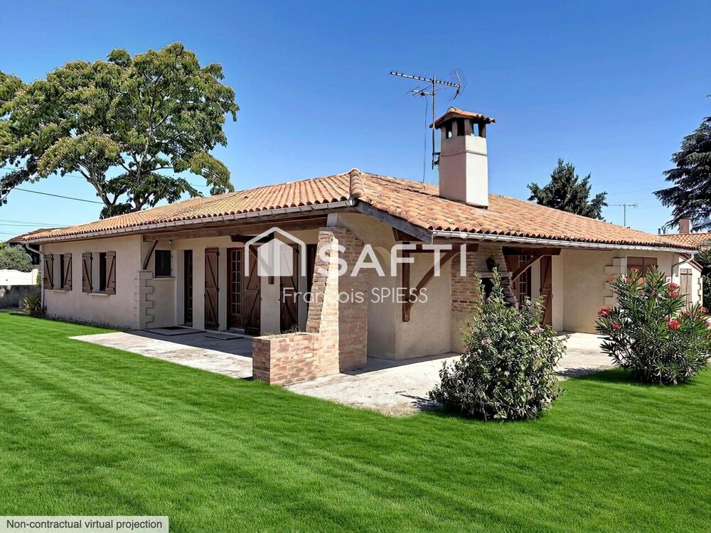 Maison T4 sur terrain de 1200m² à 30min de Bordeaux
