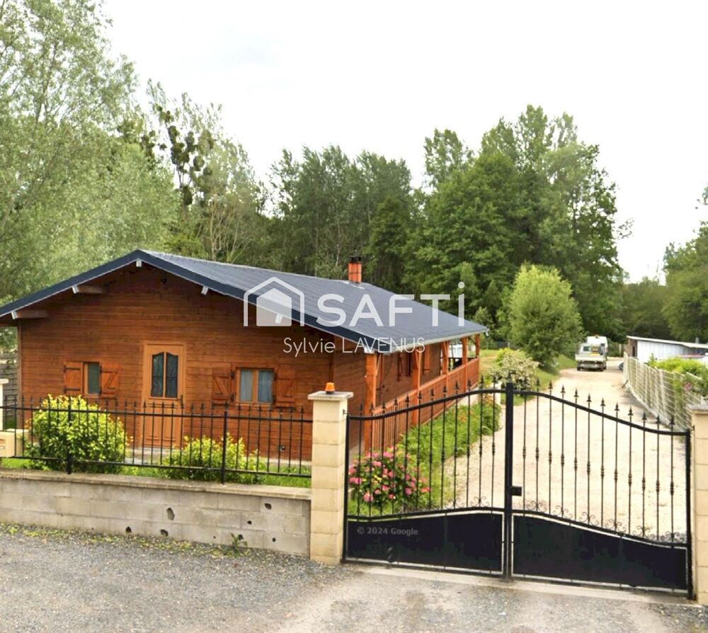 A FISMES 51, AXE SOISSONS/REIMS, MAISON DE TYPE CHALET DE 82 M2 SUR SON TERRAIN CLOS DE 1937 M2.