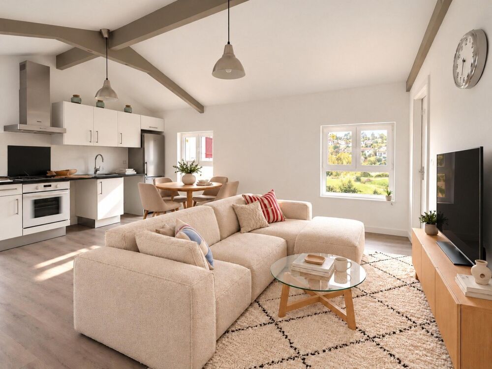 Vente Appartement T3 bis + garage + parking extérieur + terrasse telle une maisonnette Urrugne
