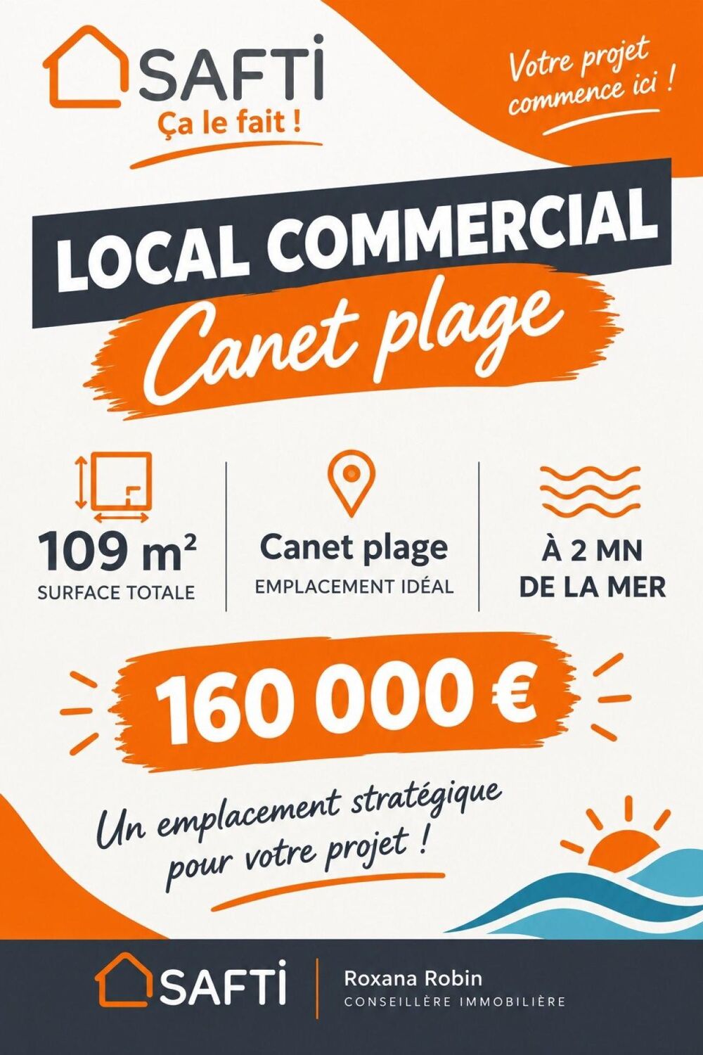   LOCAL COMMERCIAL 109 m² À CANET-EN-ROUSSILLON 