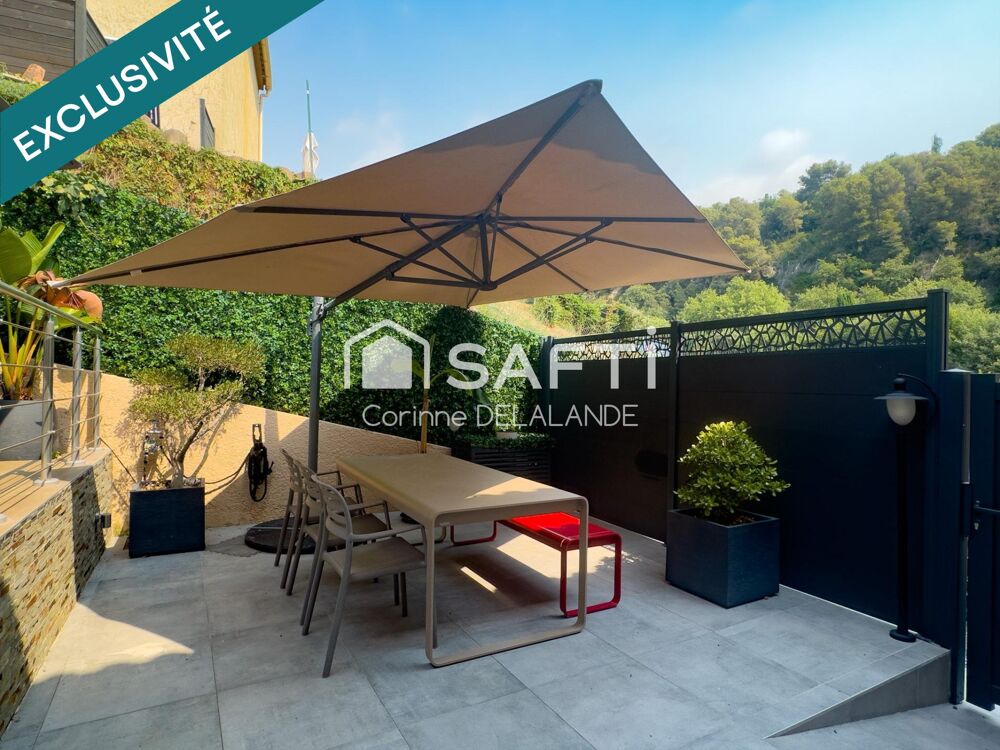 Vente Appartement Bas de villa 3 pièces, terrasse, 2 parkings Cagnes-sur-mer