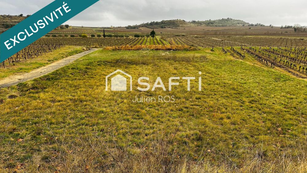 Vente Terrain Terrain agricole 1 700 m² – Pouzolles / Espondeilhan - Bordure route D15 Pouzolles