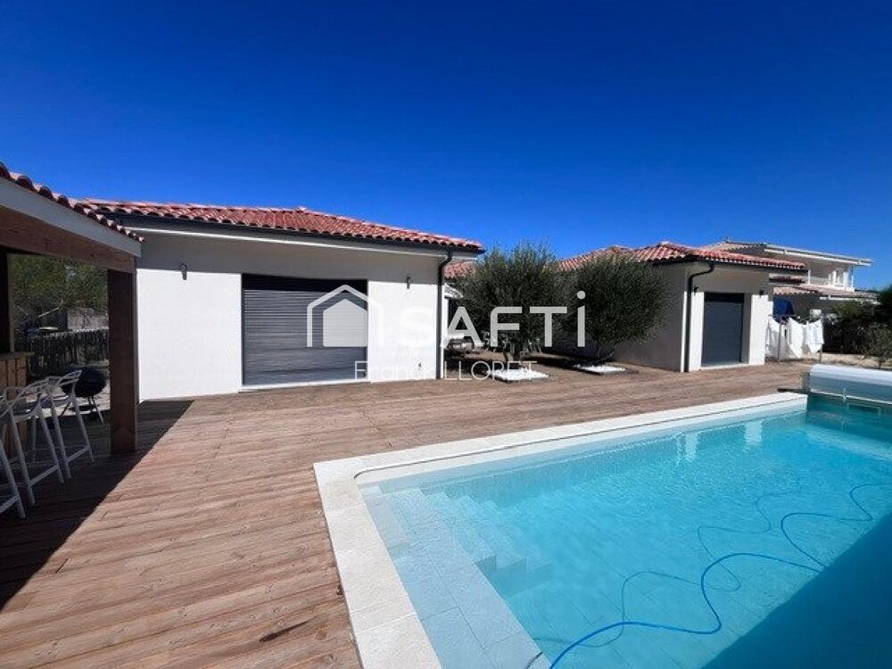 Vente Maison Magnifique contemporaine de 4 chambres, piscine carrelée, garage, terrain 786m² Vendays-montalivet
