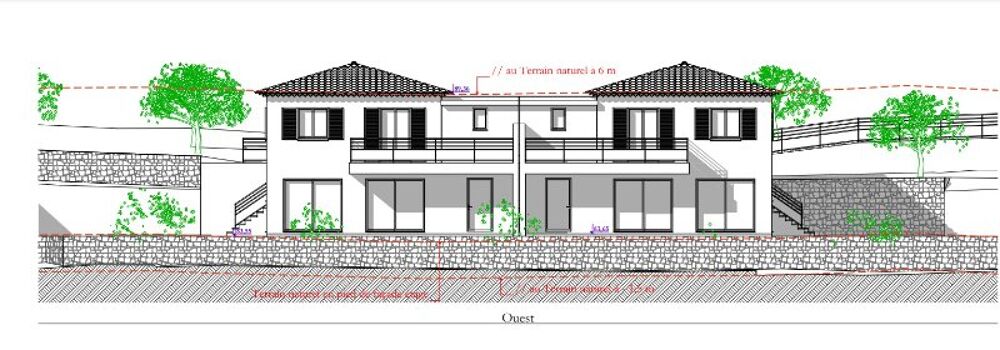 Vente Terrain Deux terrains en copropriété pour 2 maisons jumelées, possibilité un terrain pour une maison. Montauroux